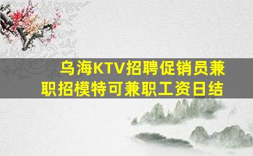 乌海KTV招聘促销员兼职招模特可兼职工资日结